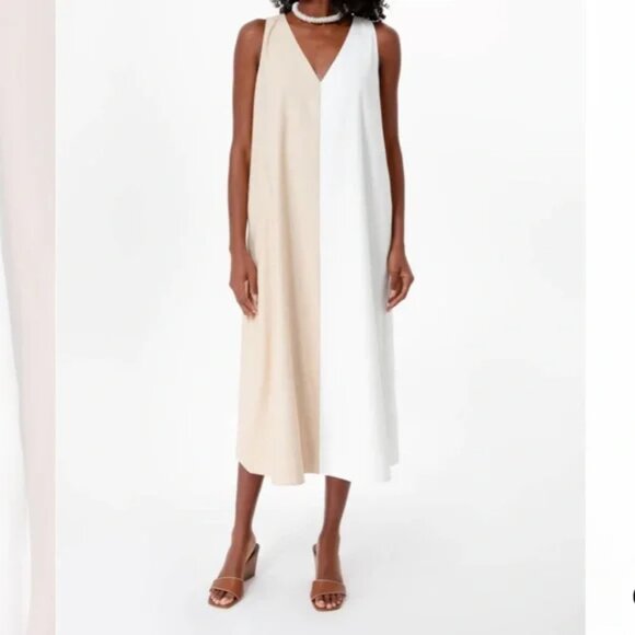 Tuckernuck Dresses & Skirts - NWT Tuckernuck Pomander Place  White and Tan Sallie l Size Small